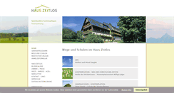 Desktop Screenshot of haus-zeitlos.de