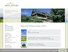 Tablet Screenshot of haus-zeitlos.de